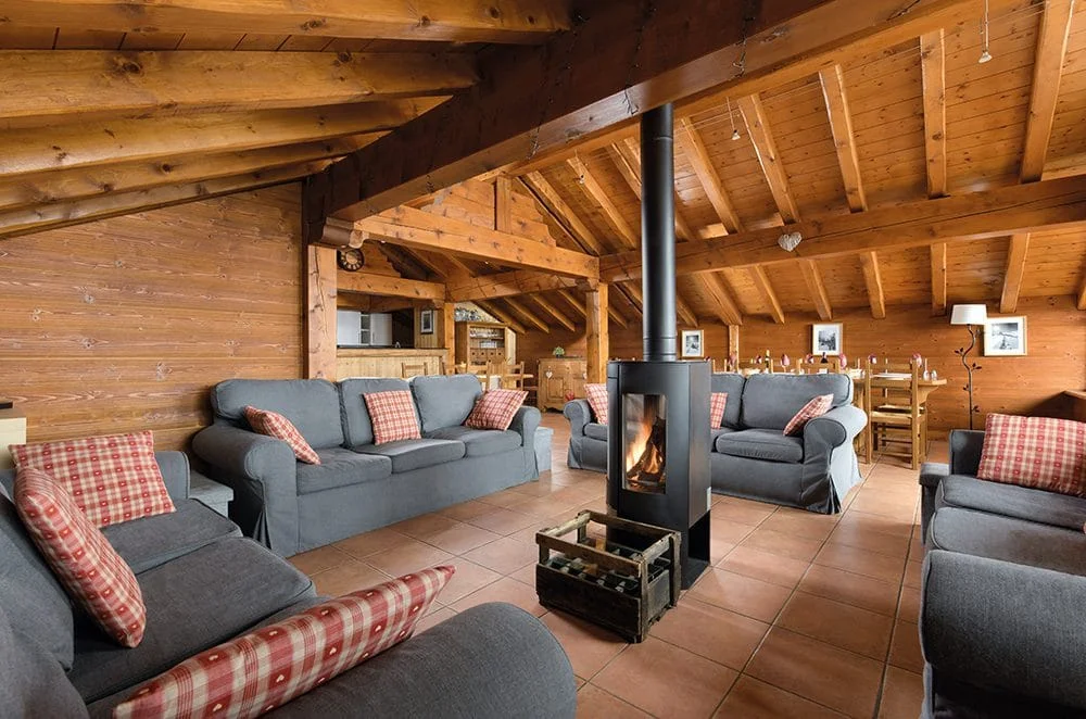 Ski Chalet Sapin in Reberty, France.