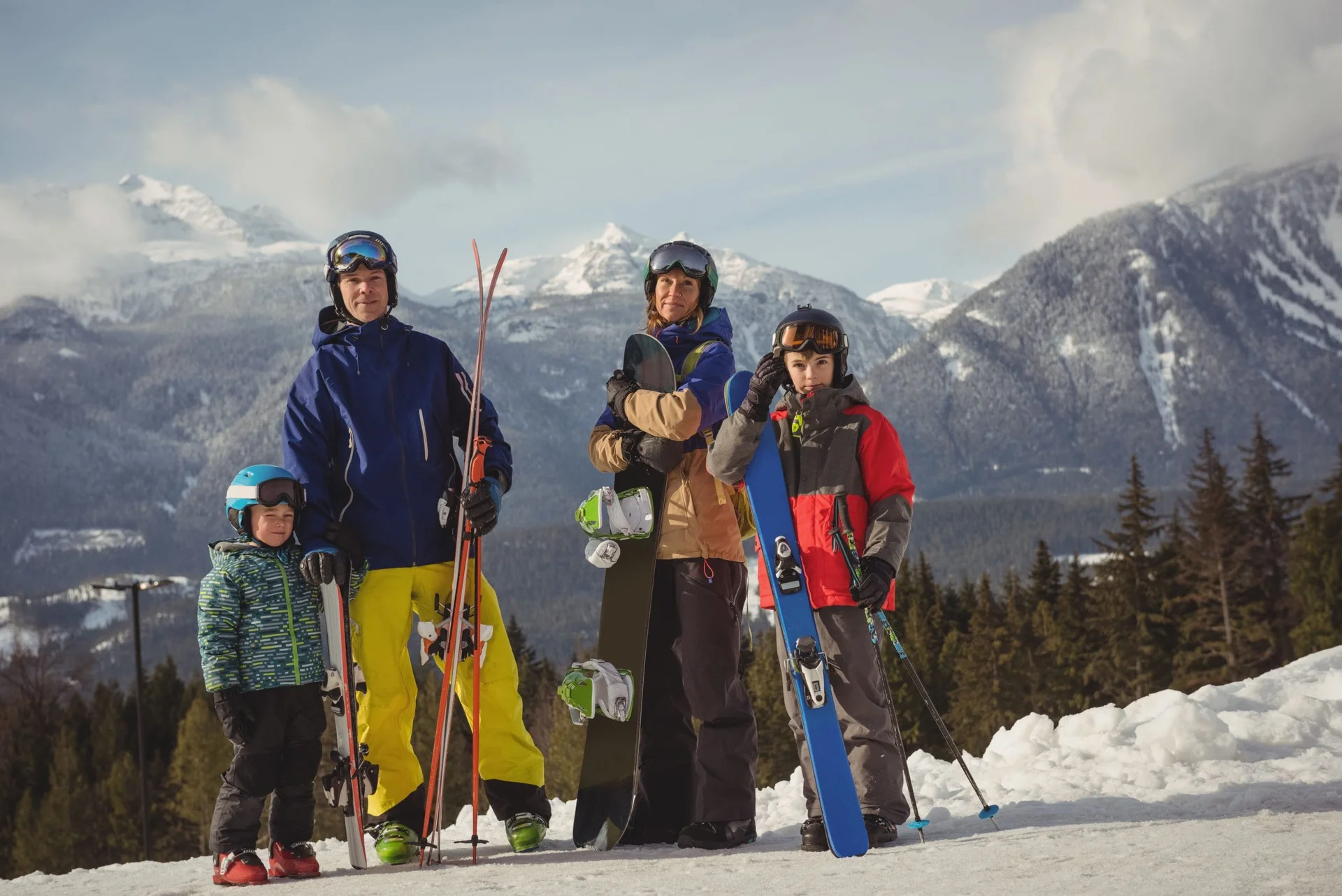 Family Skiing at Easter