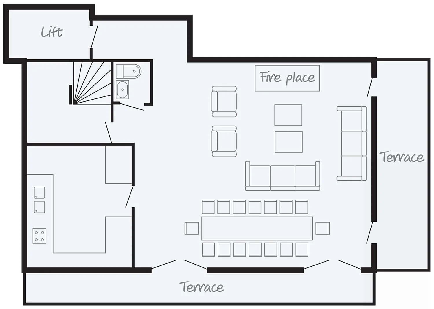 CHALET AIGLE ROYAL SECOND FLOOR