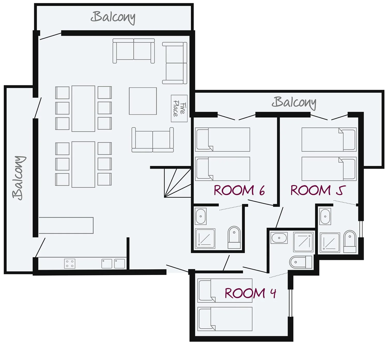 CHALET PEGASE UPPER FLOOR
