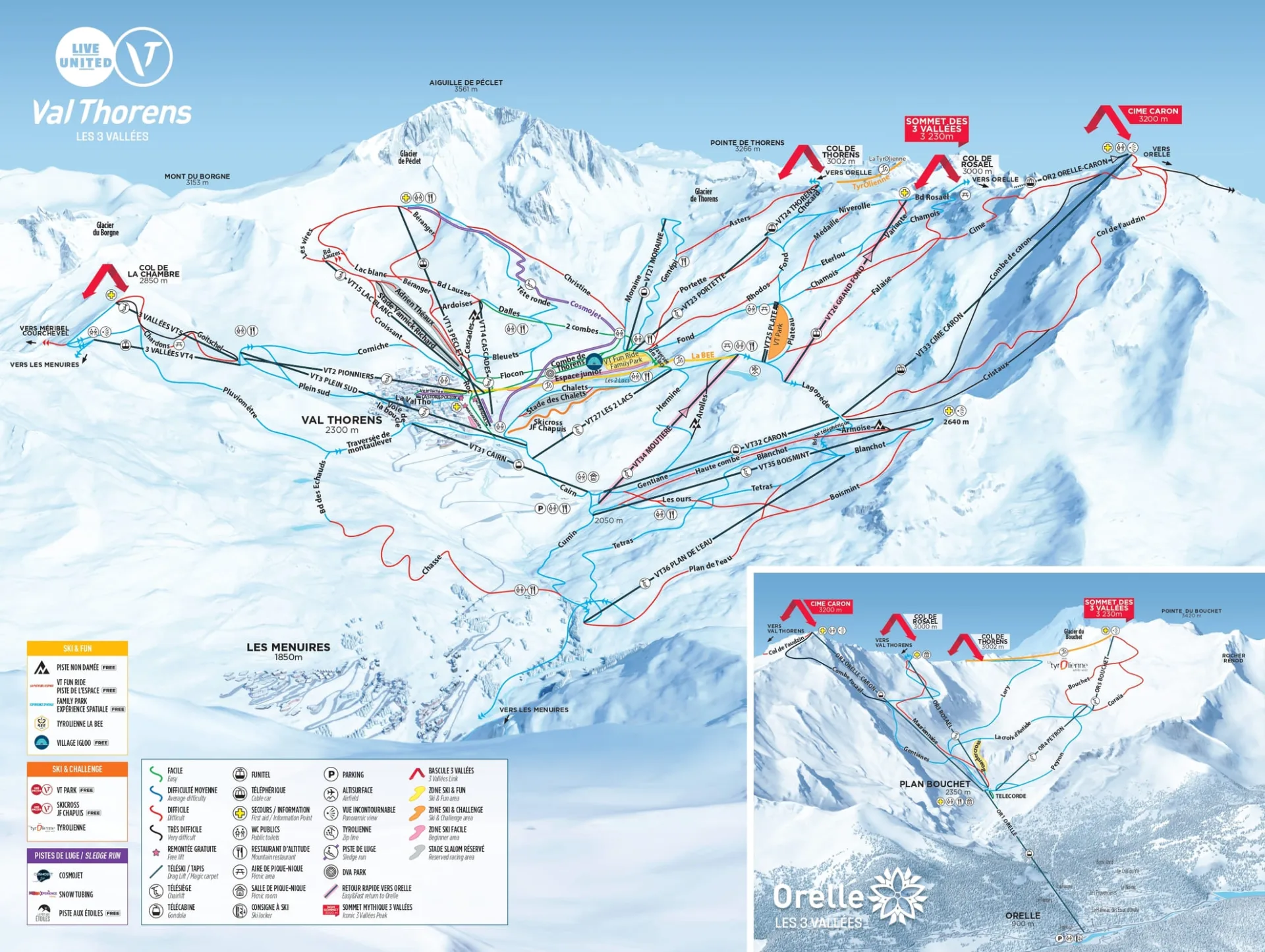Val Thorens Piste Map: Downloads, Ski Area Overview and Best Runs