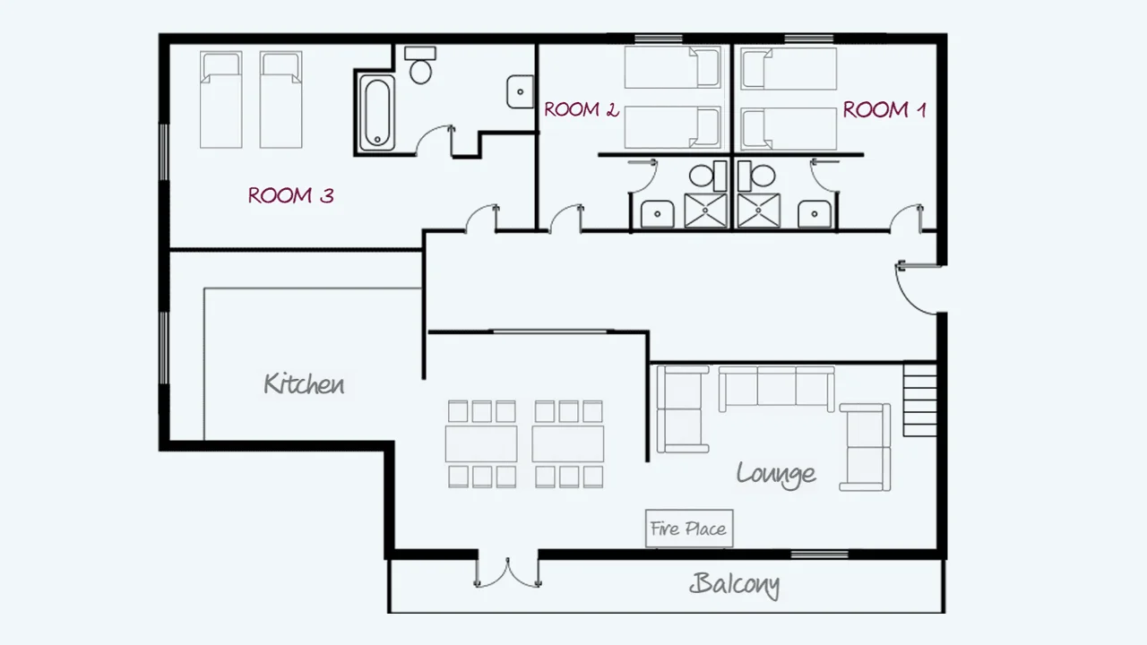 Chalet Grand Chardon First Floor