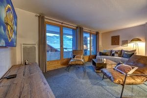 Chalet Orion, Val Thorens. Living area,