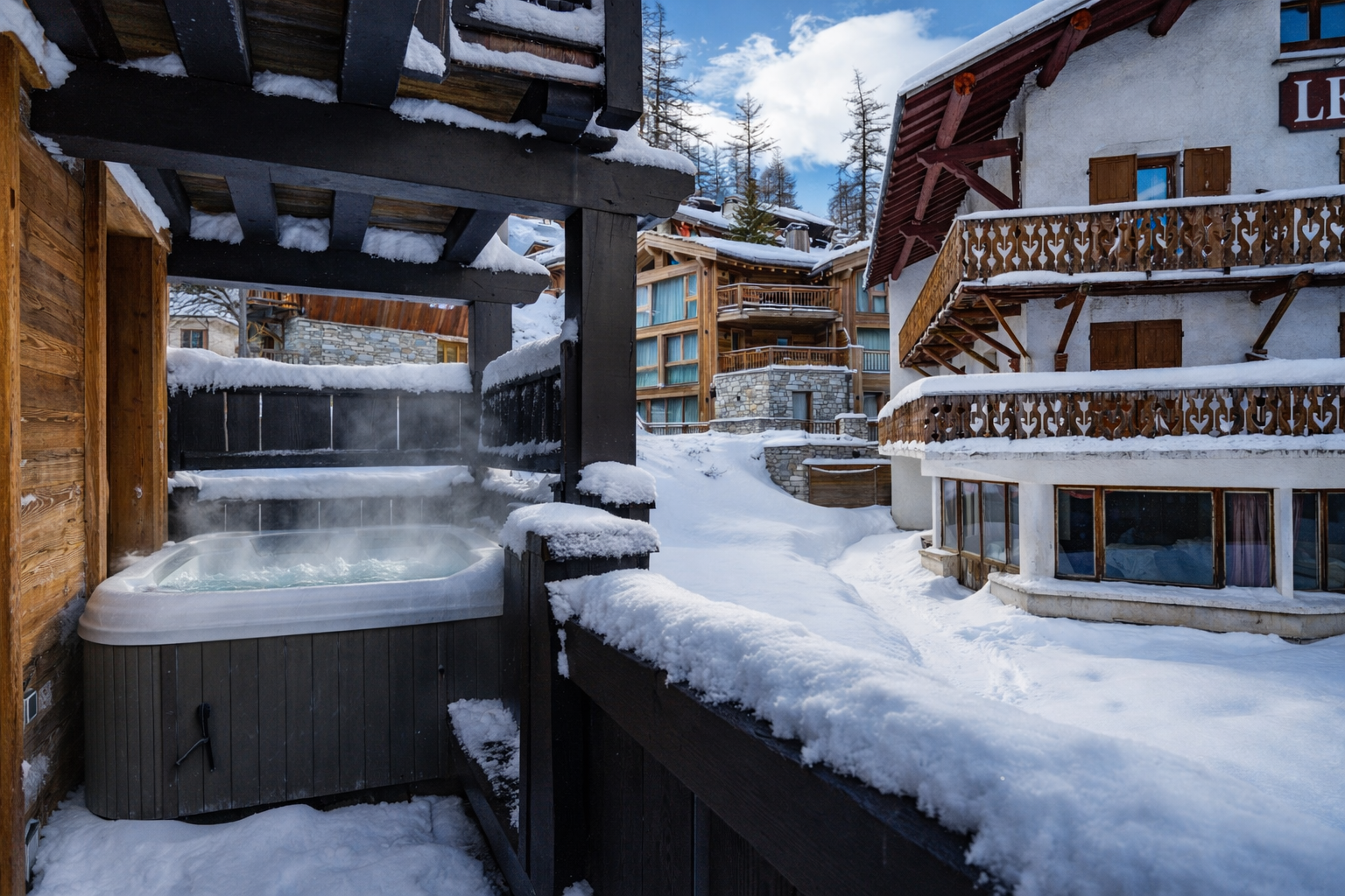 Chalet Columbia Hot Tub