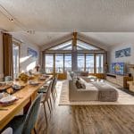 Catered Ski Chalet Holiday. Chalet Pegase Living Area.
