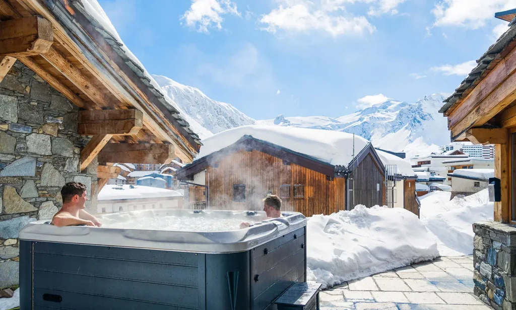 chalet with hot tub